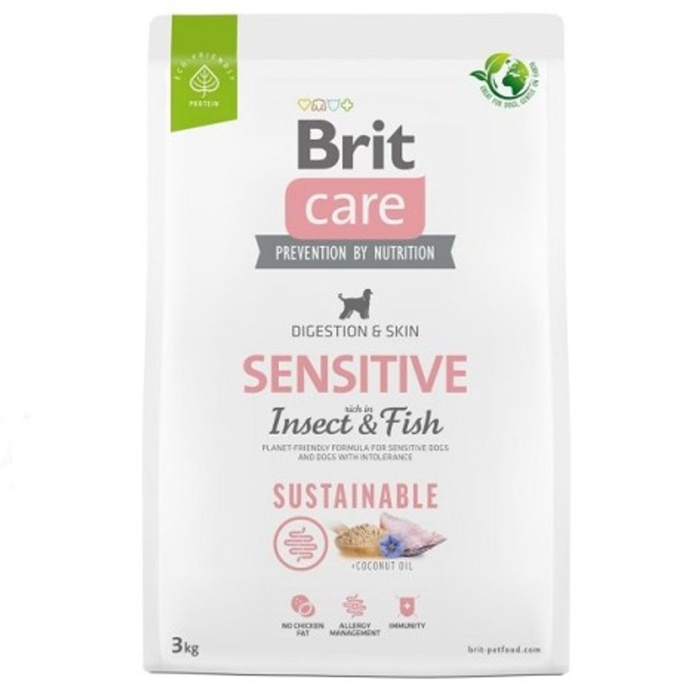 Brit Care Dog Sustainable Sensitive Insect & Fish 3 kg | Granule pro psy