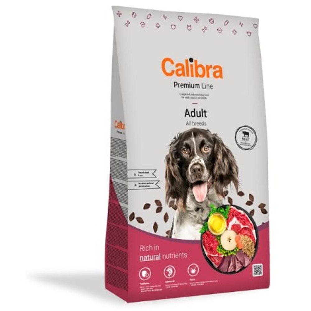 Calibra Dog Premium Line Adult Beef 12 kg | Granule pro psy