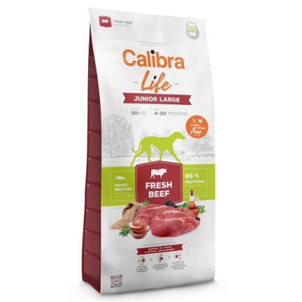 Calibra Dog Life Junior Large Fresh Beef 2,5 kg | Granule pro psy