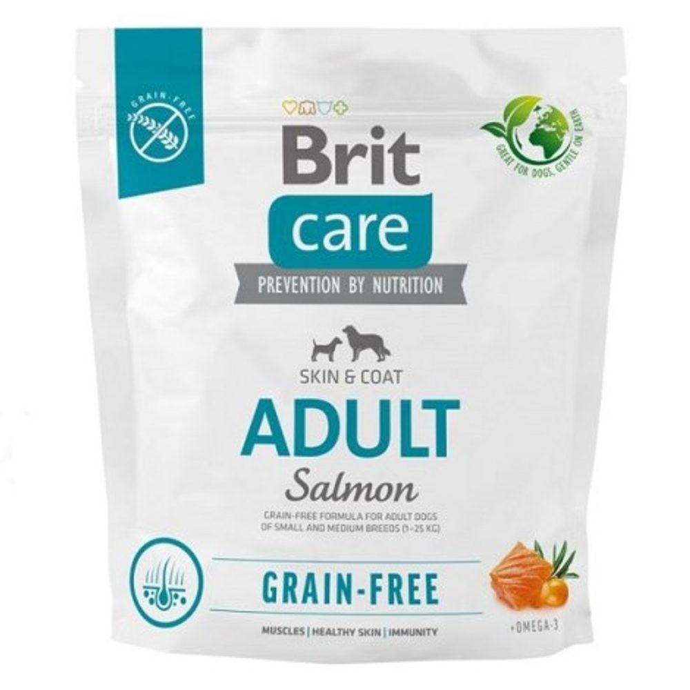 Brit Care Dog Grain-free Adult Salmon 1 kg | Granule pro psy