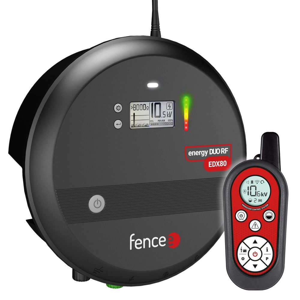 Generátor proudu Fencee energy DUO RF EDX80 s dálkovým ovladačem 	| Elektrický ohradník
