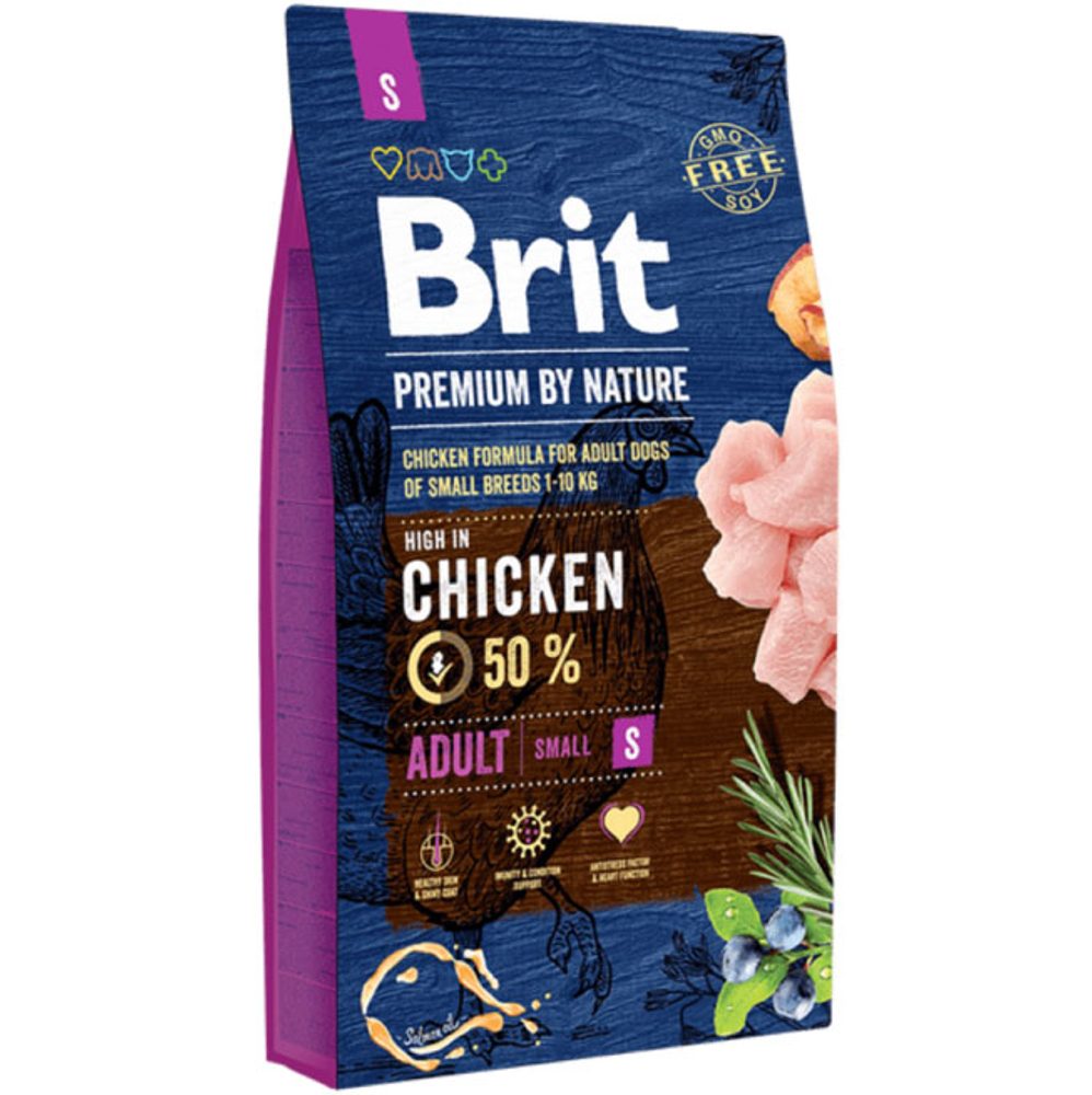 Brit Premium by Nature Adult S 8 kg | Granule pro psy