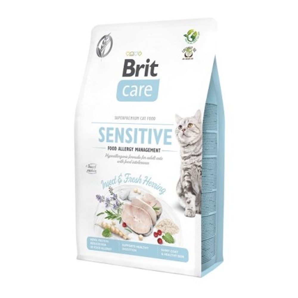 Expirace 12.6.2026: Brit Care Cat Grain-Free Sensitive with Insect 2 kg | Granule pro kočky | P59648