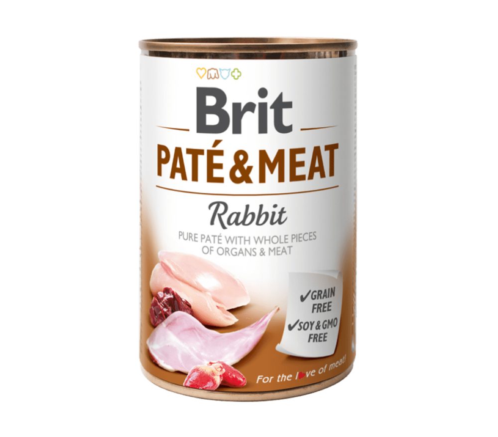 Brit konzerva Paté & Meat Rabbit 400 g | Konzerva pro psy