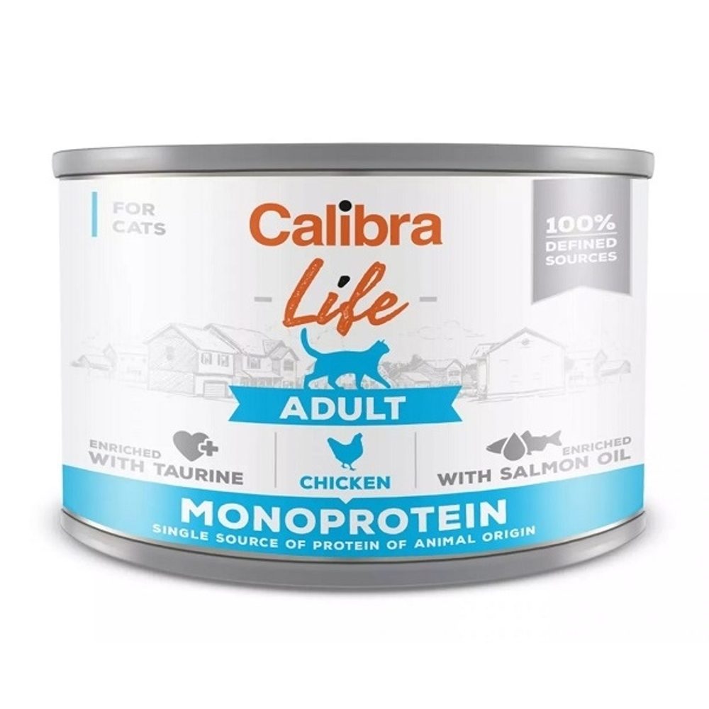 Calibra Cat Life konzerva Adult Chicken 200 g | Konzerva pro kočky