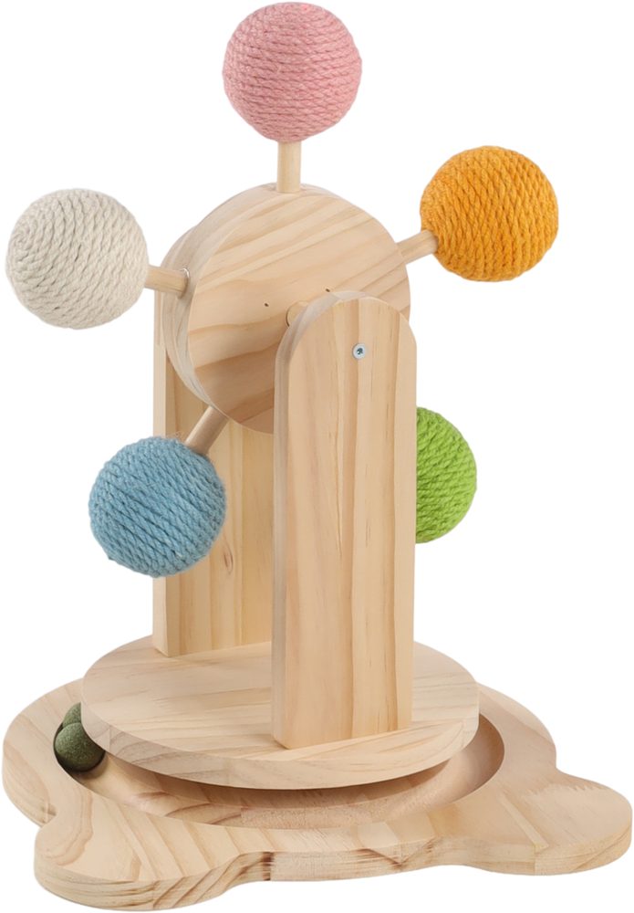 Flamingo Chip Ball track Brown | Škrabací hračka pro kočky