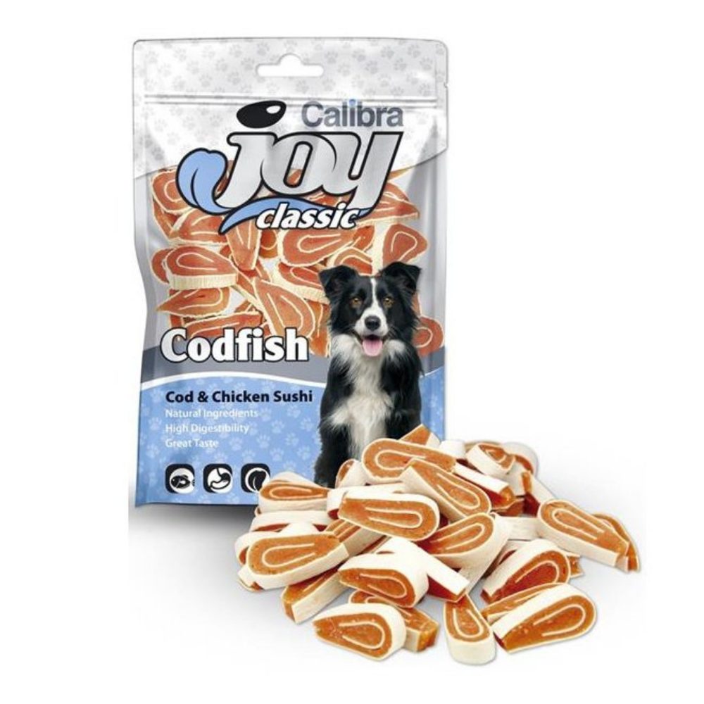 Calibra Joy Dog Classic Cod & Chicken Sushi 80g - expirace do 9.10.2025 | Pamlsky pro psy
