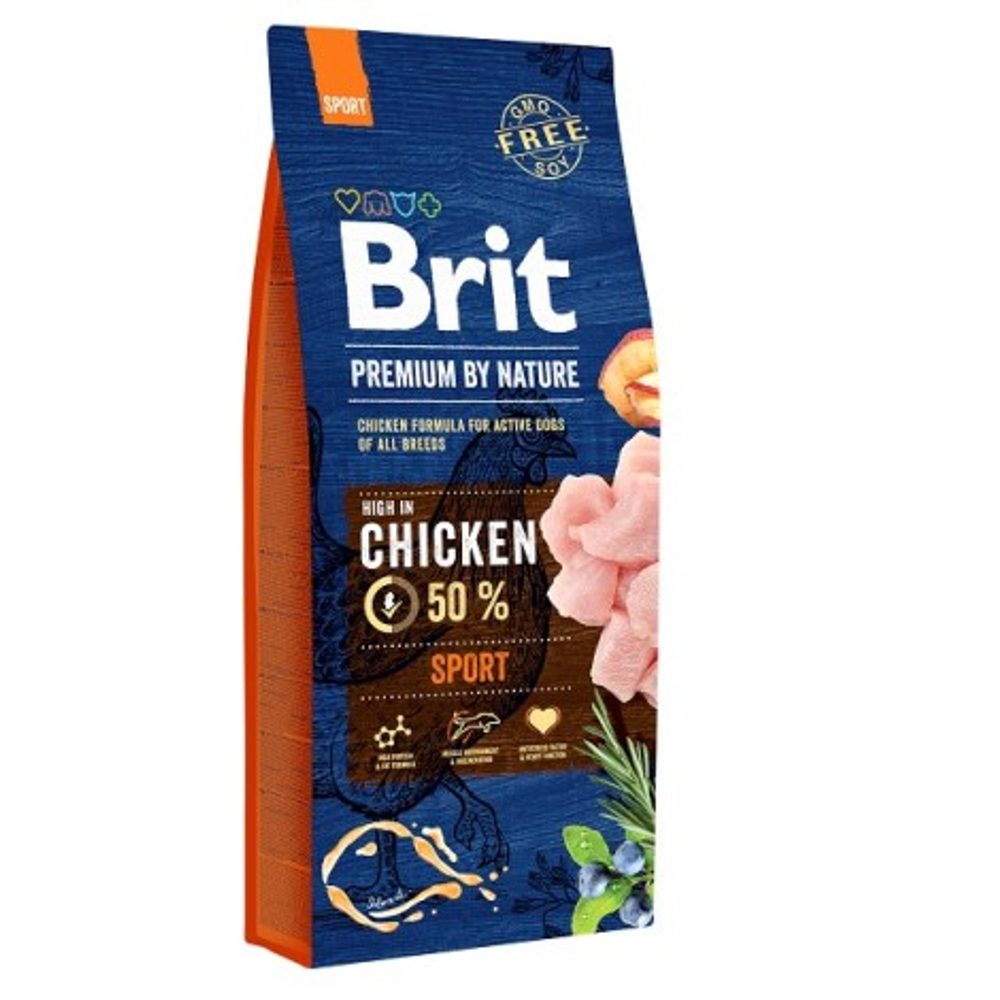 Expirace 2.8. 2026: Brit Premium by Nature Sport 15 kg | Granule pro psy | P59684
