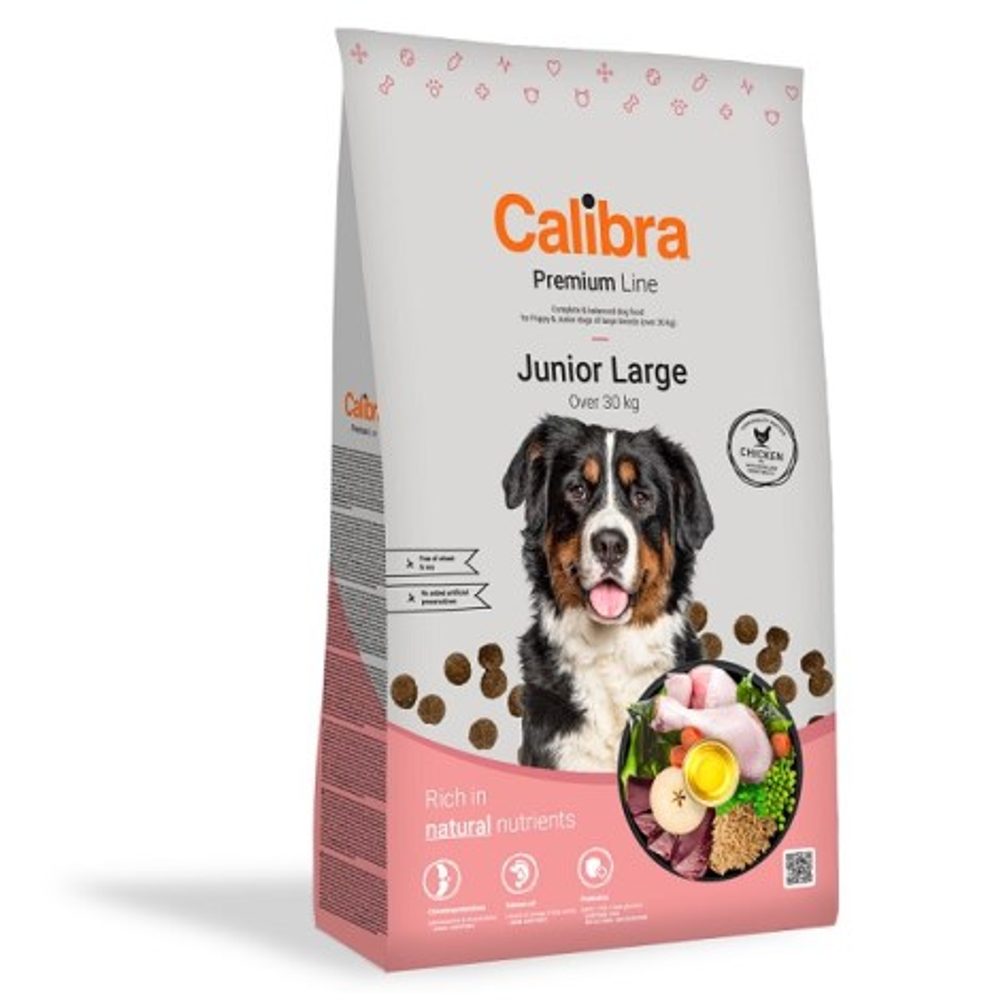 Calibra Dog Premium Line Junior Large 12 kg | Granule pro psy