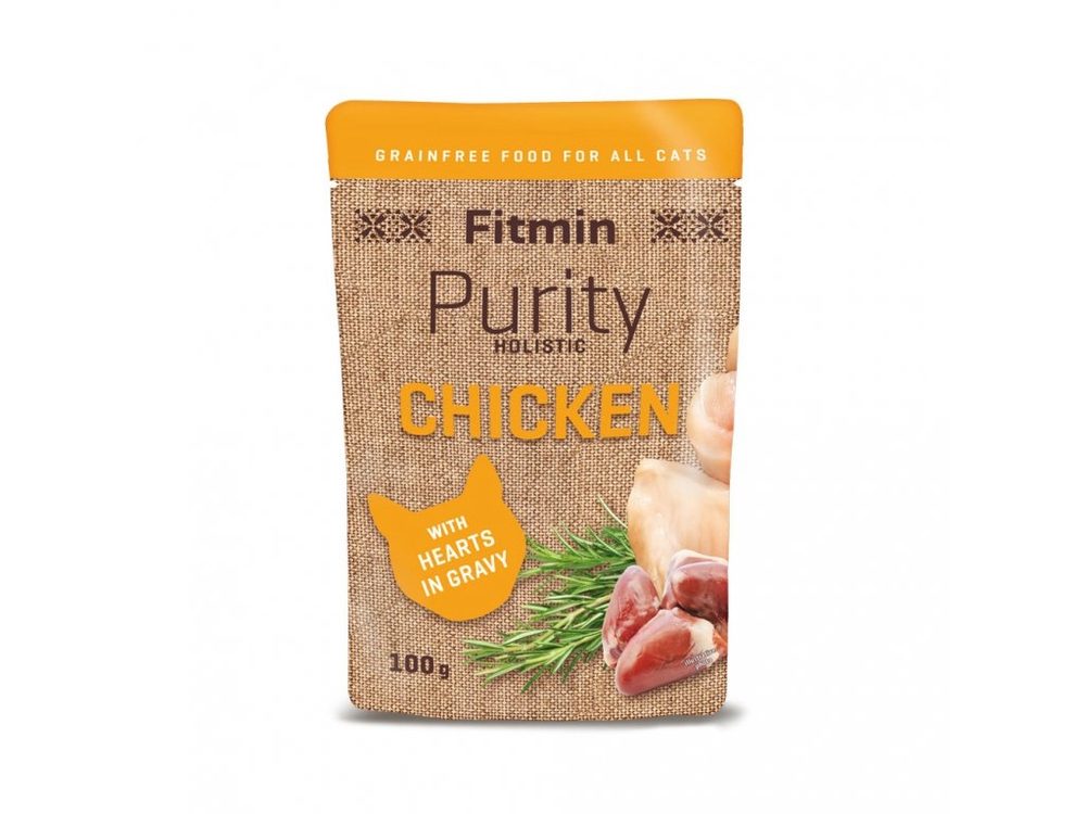 Fitmin Cat Purity kapsička Chicken with hearts 100g | Kapsička pro kočky
