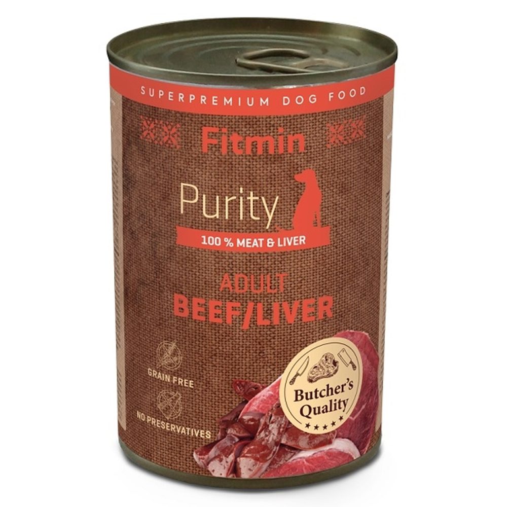 Fitmin Dog Purity konzerva Beef with Liver 400 g | Konzerva pro psy