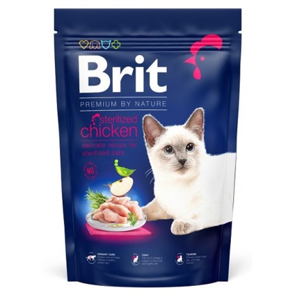 Brit Premium Cat by Nature Sterilized Chicken 800 g