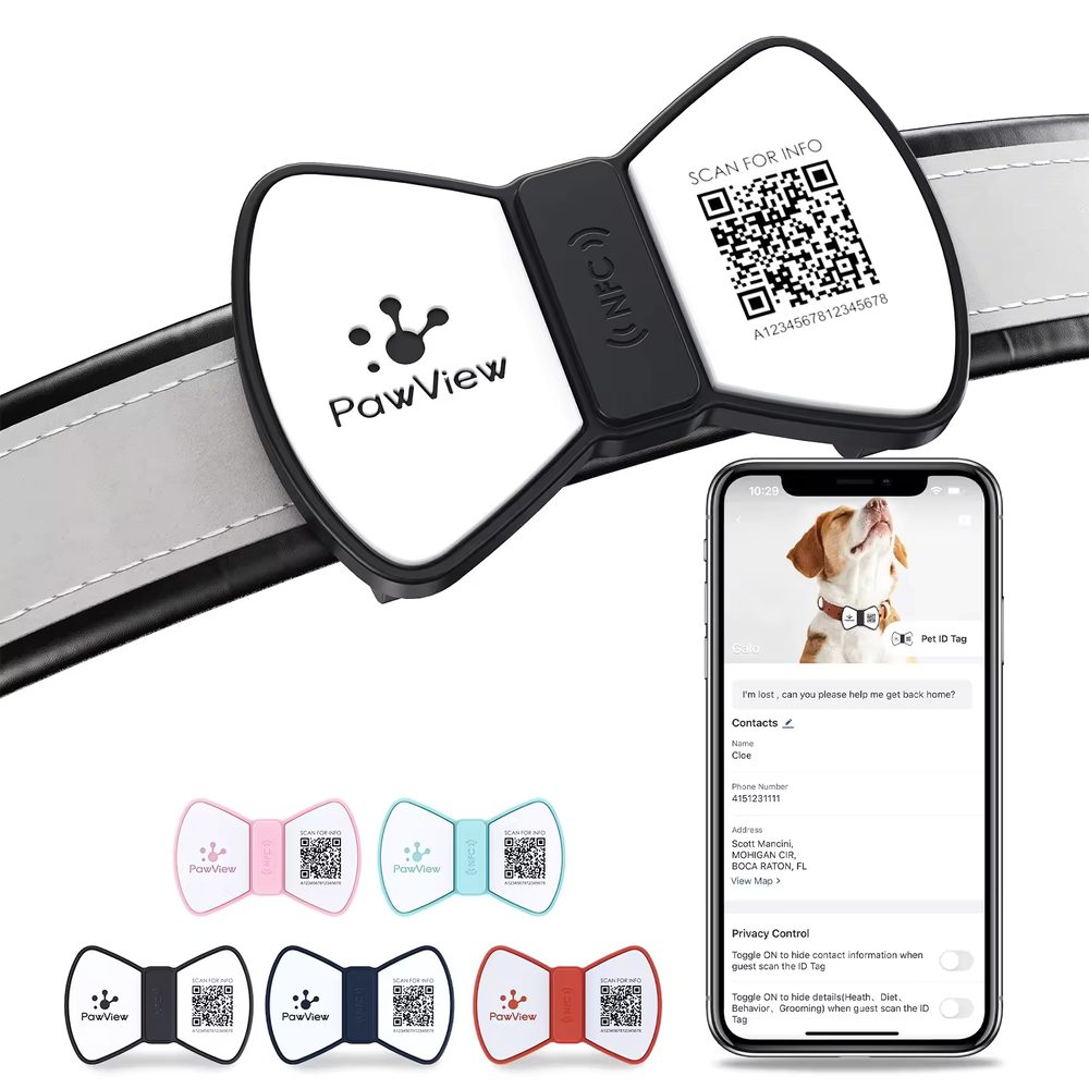 PawView chytrá známka pro psy pánský motýlek