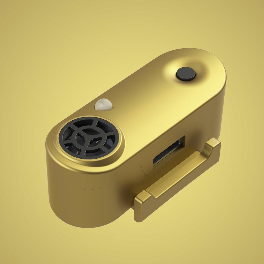 Tickless Mini dog | Dobíjecí ultrazvukový odpuzovač klíšťat a blech pro psy a kočky - zlatá