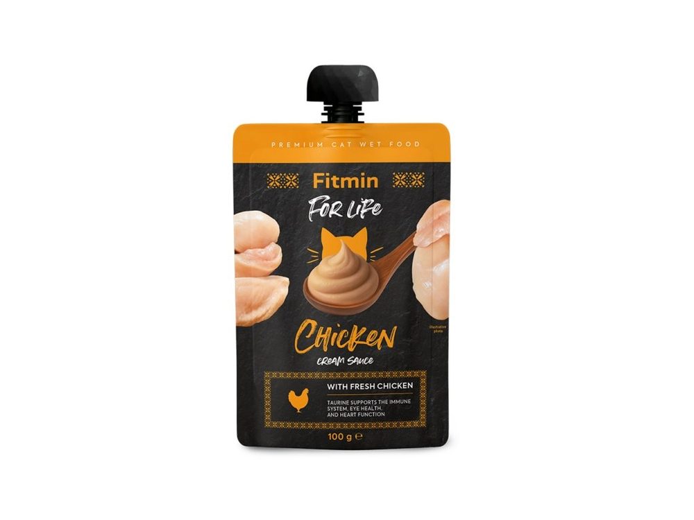 Fitmin Cat For Life krémová kapsička Chicken 100g | Kapsička pro kočky