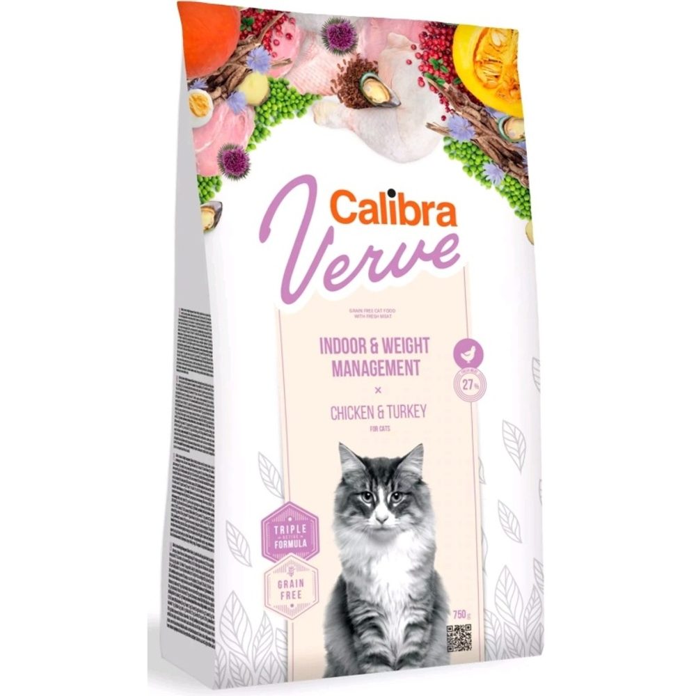 Calibra Cat Verve GF Indoor & Weight Chicken 750 g