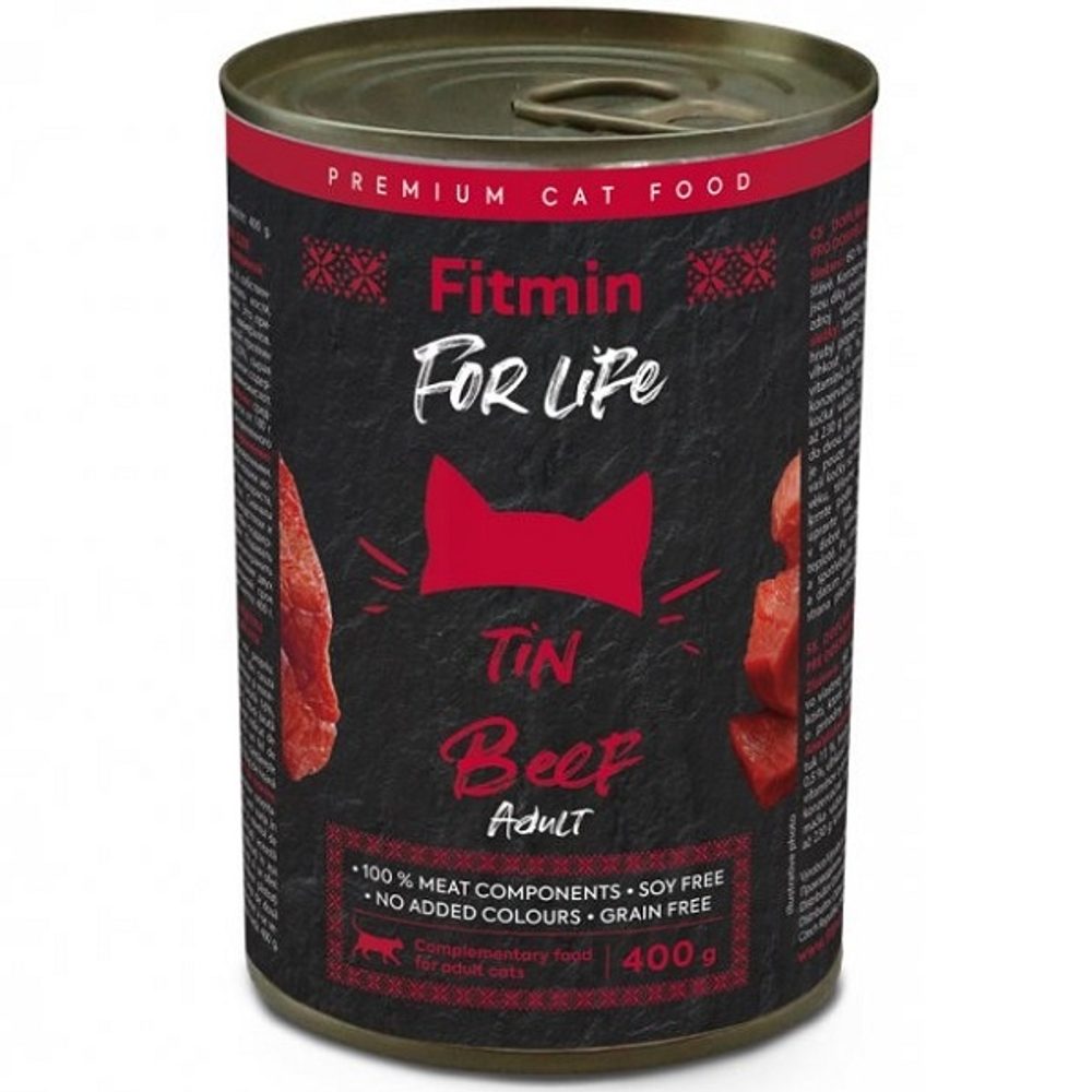 Fitmin Cat For Life konzerva Adult Beef 400 g | Konzerva pro kočky
