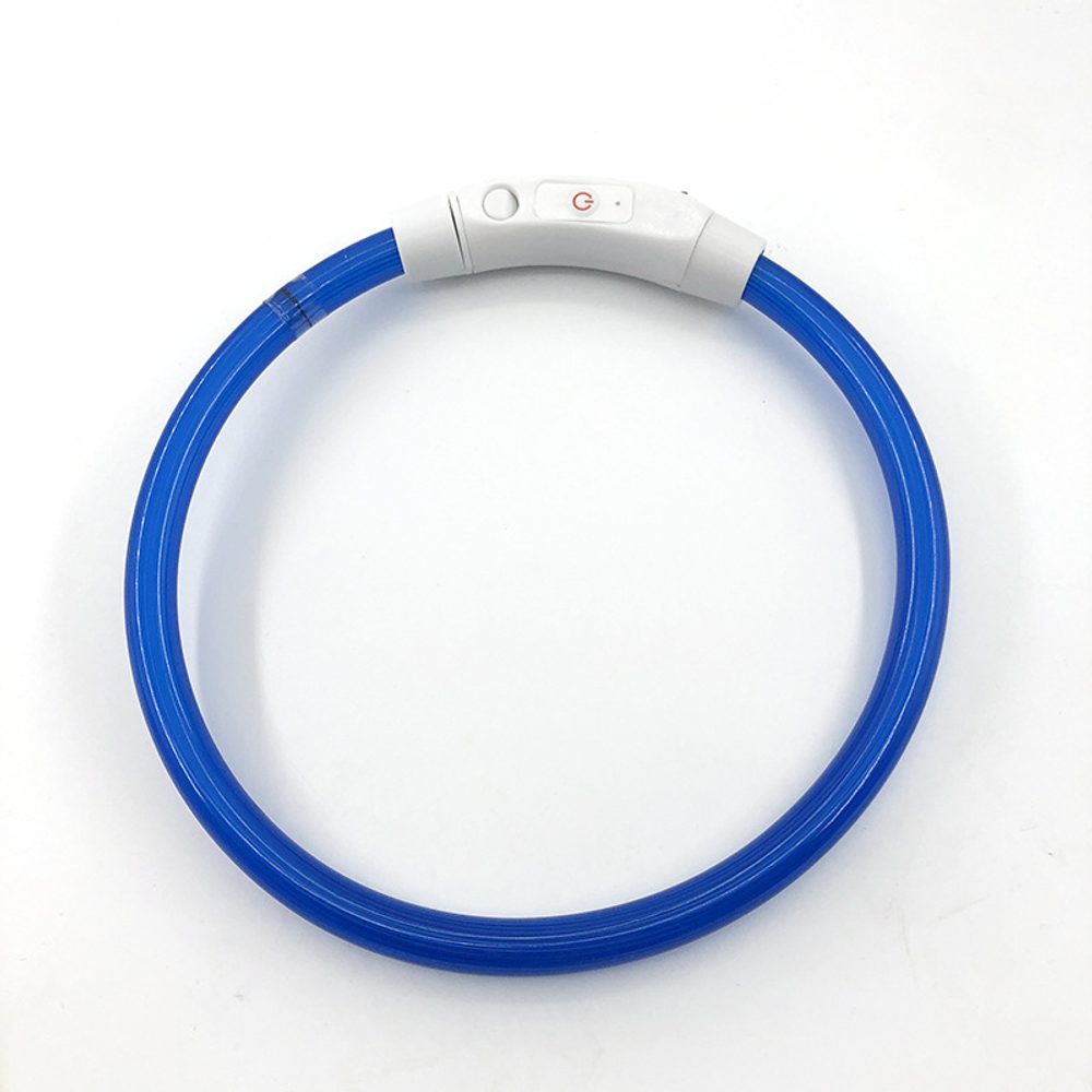 Reedog LED svítící obojek - Modrá - M