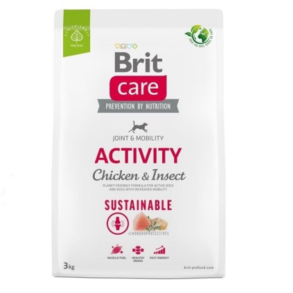 Expirace 30.4. 2026: Brit Care Dog Sustainable Activity Chicken & Insect 3 kg | Granule pro psy