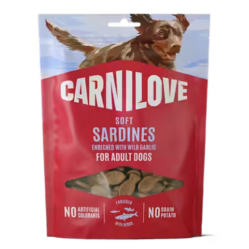 Carnilove Dog Soft Snack Sardines & Wild Garlic 200g | Pamlsky pro psy