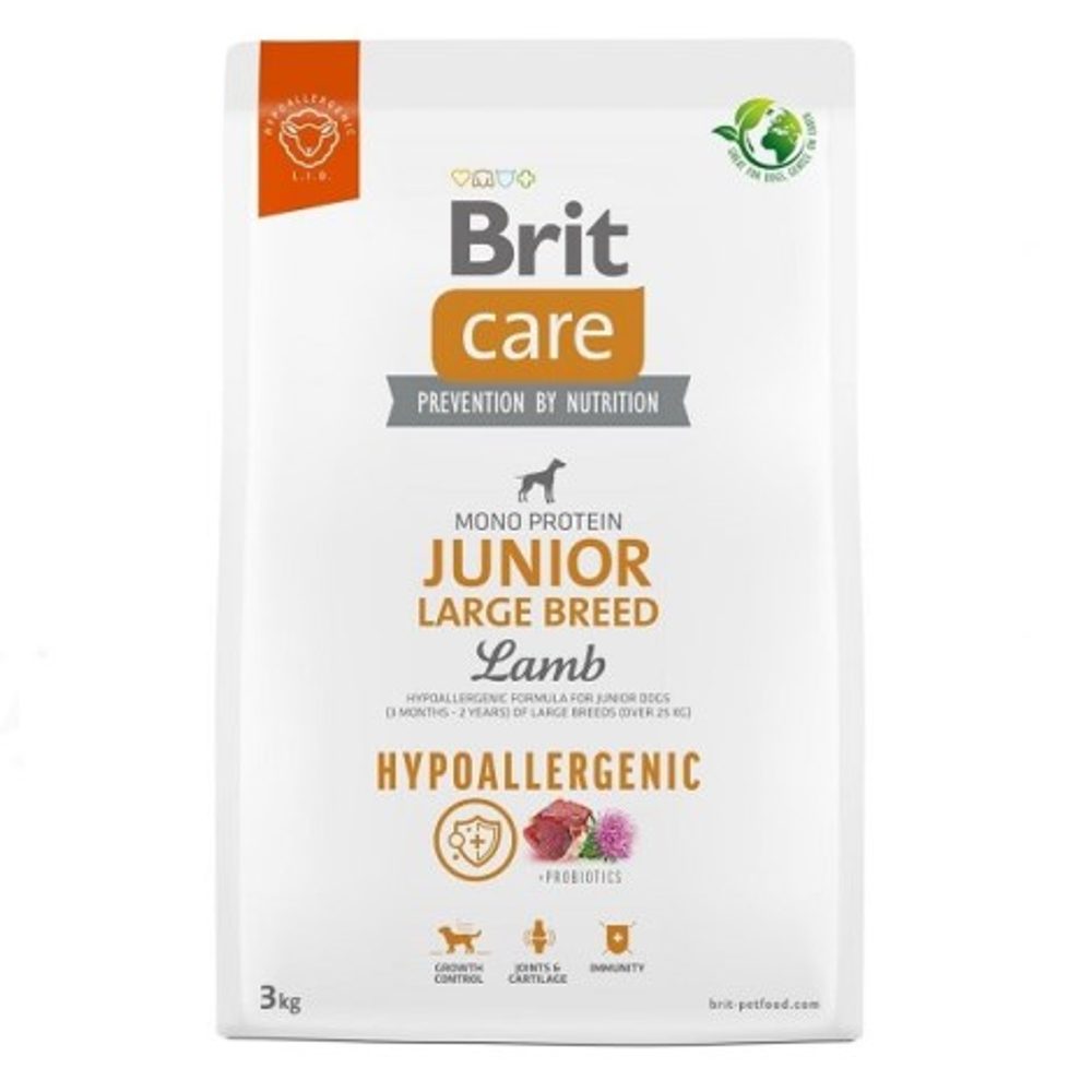 Brit Care Dog Hypoallergenic Junior Large Breed Lamb 3 kg | Granule pro psy