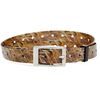 Plastic collar brown camouflage 25 mm x 70 cm