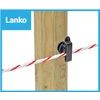 Lapos villanypásztor szigetelő, 40 mm-ig terjedő szalaghoz, vezetékhez és kötelekhez – 25 db