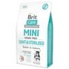 Brit Care Mini GF Light & Sterilised Rabbit & Salmon 2 kg