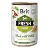 Brit Fresh Dog konzerva Duck with Millet 400 g