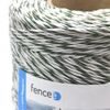 Cord for electric fence, diameter 3 mm, green-white