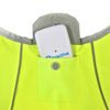 Tractive neon reflective vest with pocket for GPS