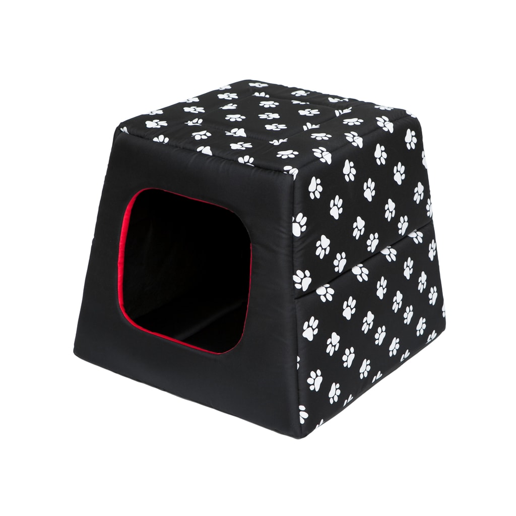 Dog pyramid Reedog 2v1 Black Paws - Igloo, kennels and coops -  Electric-Collars.com