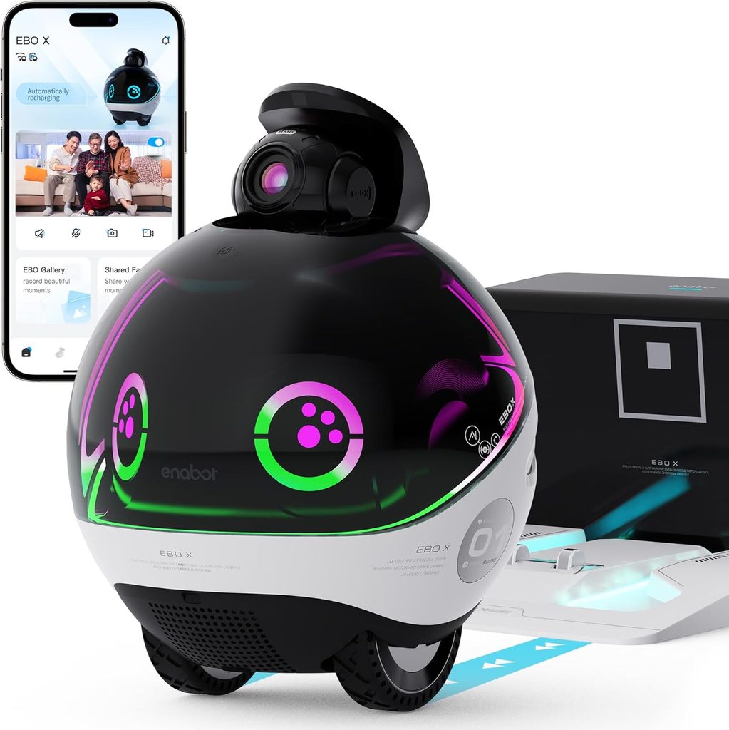 EBO Air AI Pet Robot-Movable 1080P Remote Control Movable