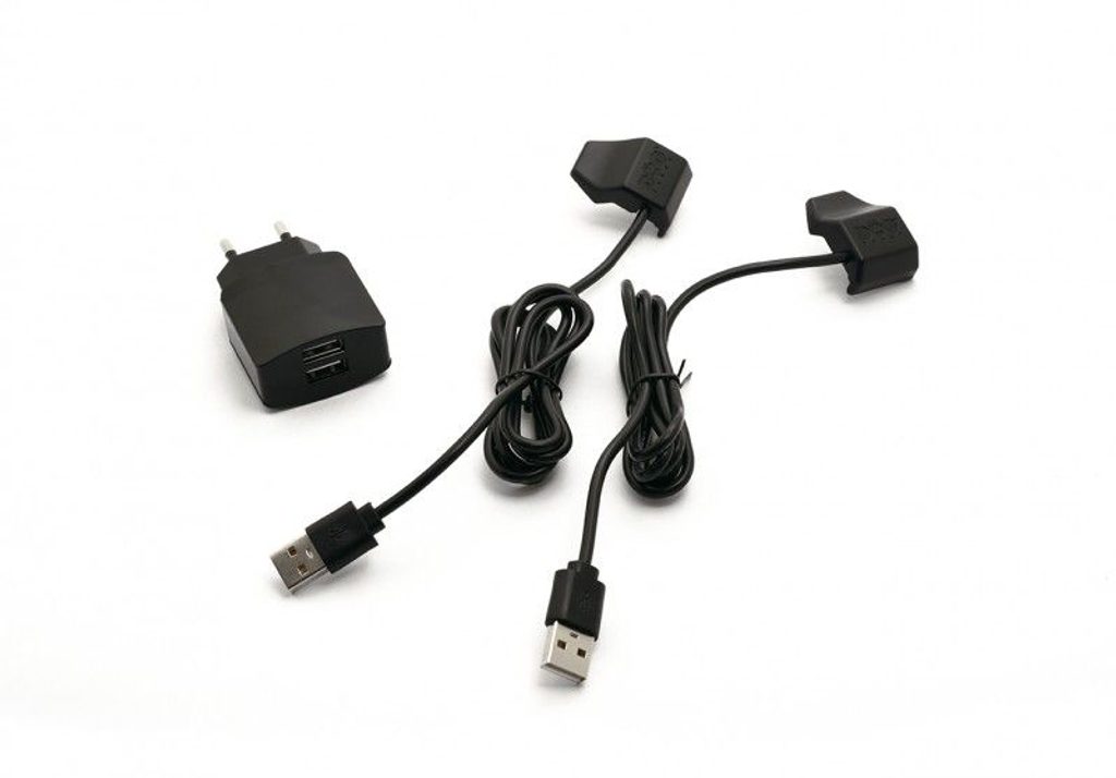 Napájecí adaptér Dogtrace duální s USB kabely a klipsy - Nabíjačky -  Elektricke-Obojky.sk ®