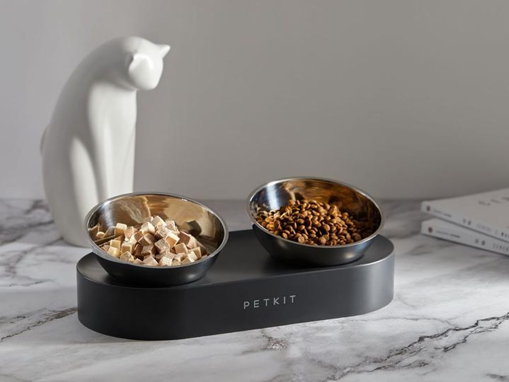 Petkit Fresh Nano Metal double bowl with adjustable fixation - PetKit -  Electric-Collars.com