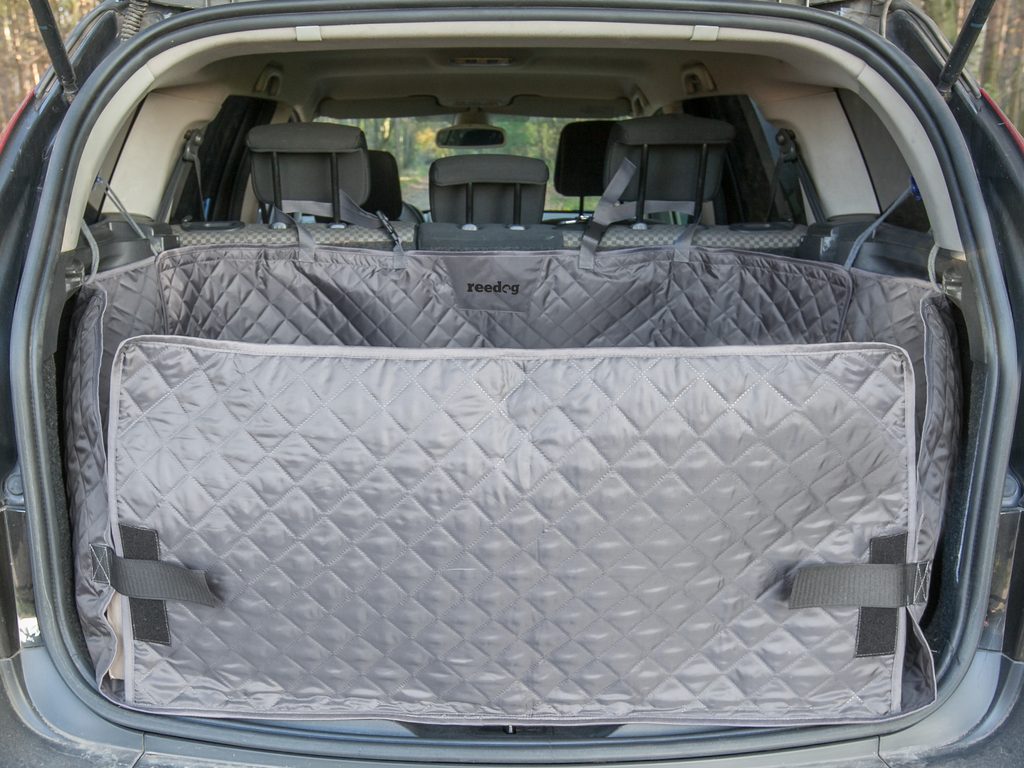 Car trunk cover for dogs - gray - Car covers - Electric-Collars.com