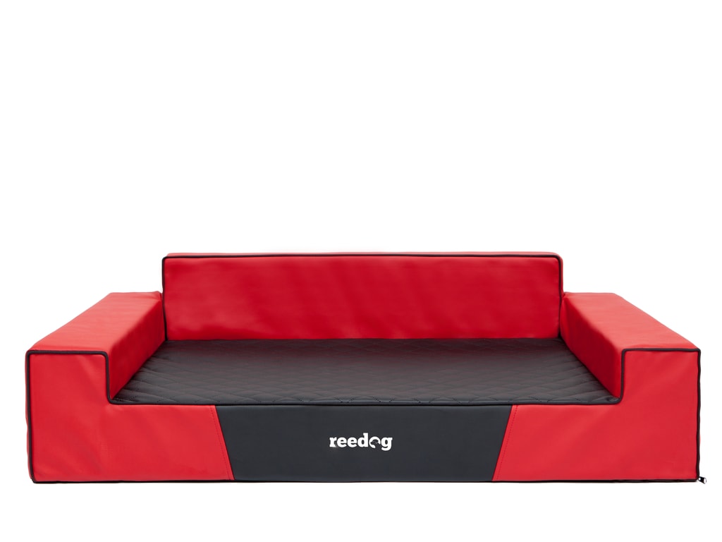 Dog bed Reedog Red & Black Glamour - Beds, kennels, bags -  Electric-Collars.com