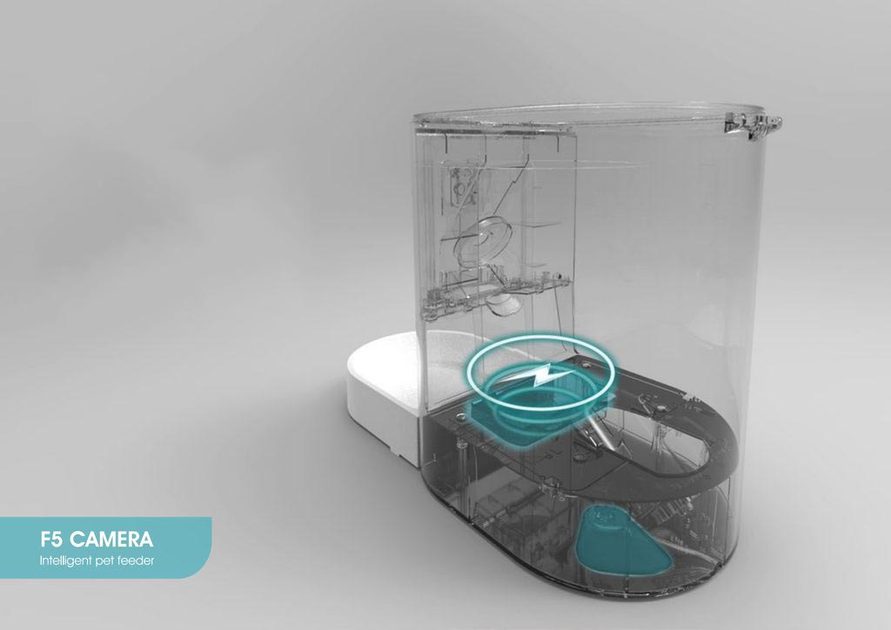 Petwant F5 Automatic feed dispenser with camera Food dispenser