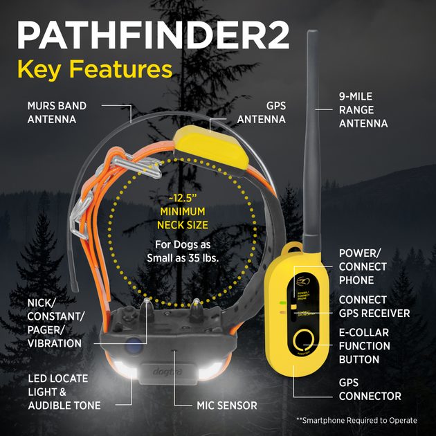 Dogtra Pathfinder 2 - GPS a výcvikový obojok - GPS obojky pre psov -  Elektricke-Obojky.sk ®