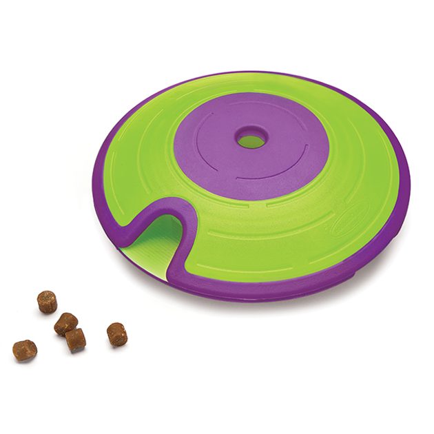 Outward Hound Twister Interactive Treat Puzzle Dog Toy, Purple, One-Size 