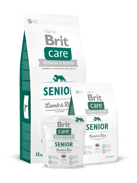 brit care lamb & rice senior