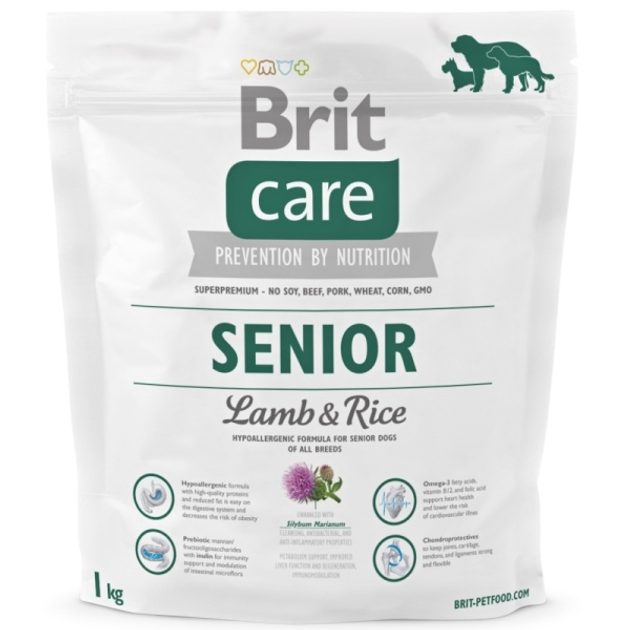 brit care lamb & rice senior