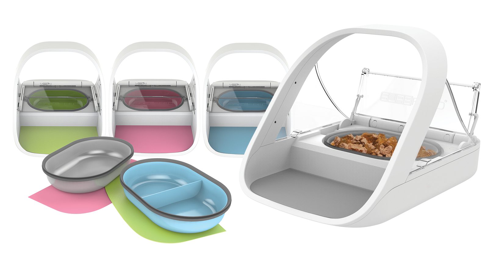 Pet bowl that opens with microchip sales