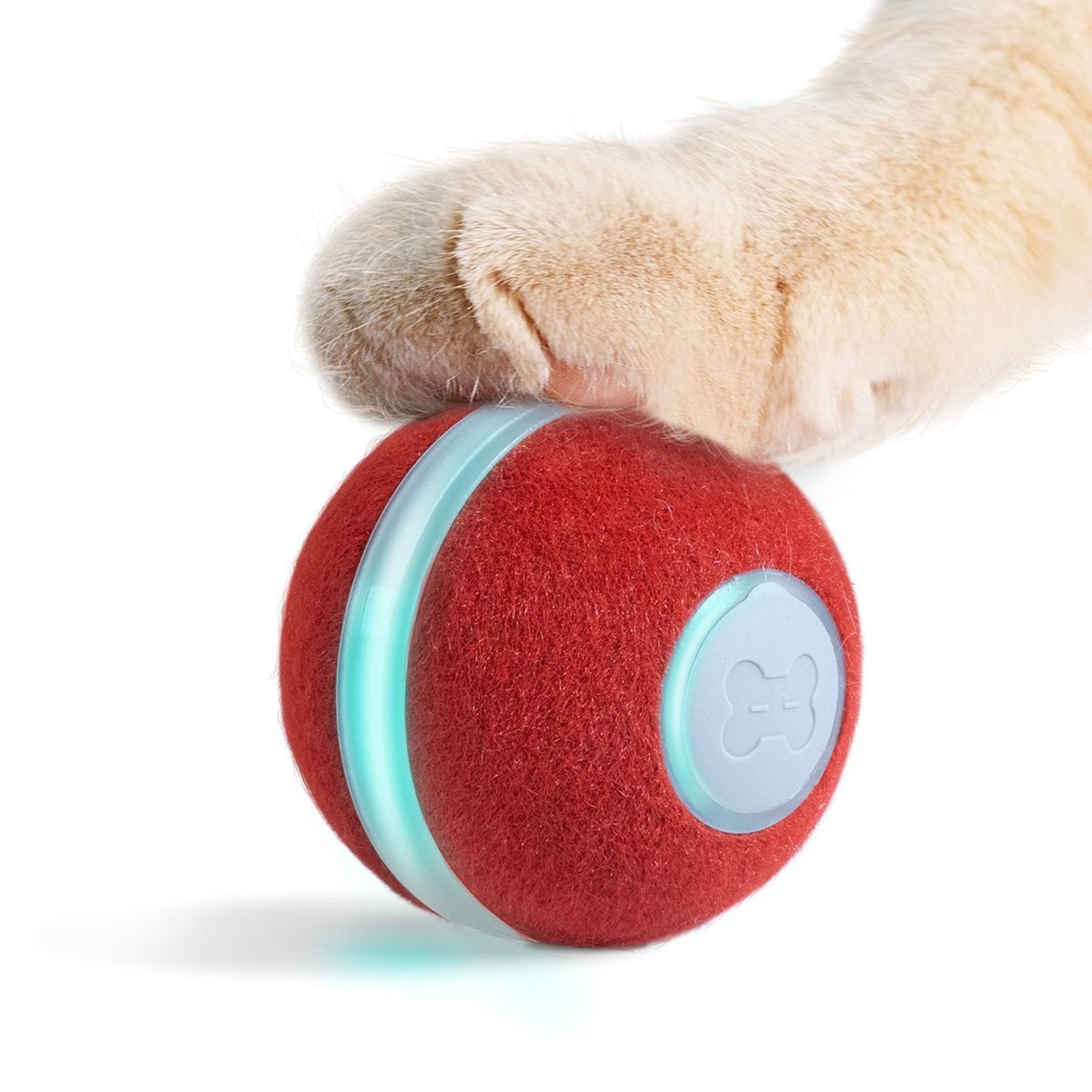 Cat toy ball with feathers hot sale
