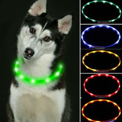 Da.Wa Hunde Leuchtanhänger Leuchthalsband 7 Farben