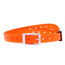 Orange plastic collar 25 mm x 70 cm