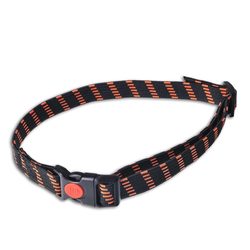 Rubber collar 20 mm black-orange