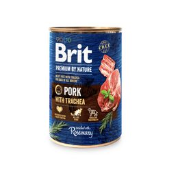 Brit puszka Premium by Nature Pork & Trachea 400 g