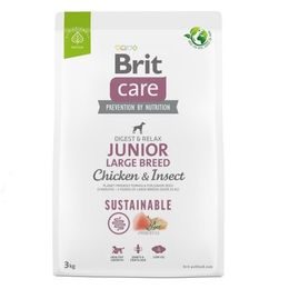 Expirácia 16. 5. 2026: Brit Care Dog Sustainable Junior Large Breed Chicken &amp; Insect 3 kg