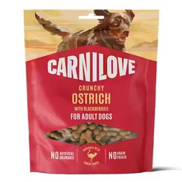 Carnilove Dog Crunchy Snack Pštros & černice 200 g